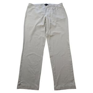 Eileen fisher sz M white ivory viscose pull on pants made in USA comfort casual